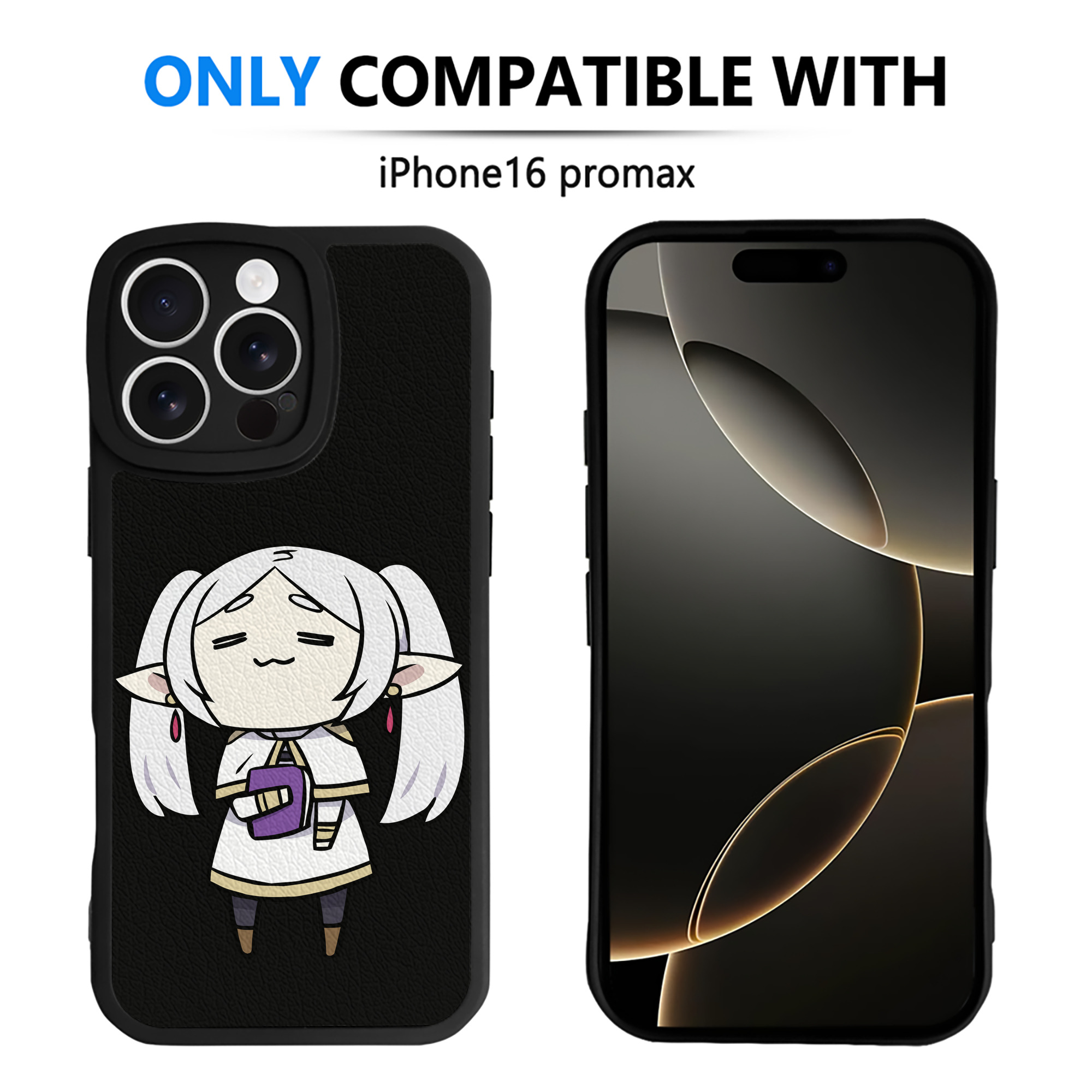 （画像用） 葬送のフリーレン Frieren 【iPhone 16シリーズ対応】シリコンスマホケース（レザー調） 材質：シリコン